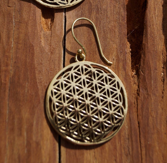 Flower of Life Medium Brass