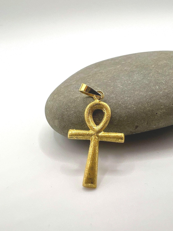 Ankh Pendant • 18K Gold Plated  925 Silver Charm