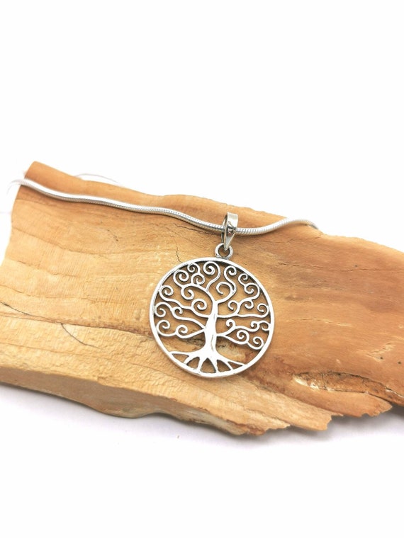 Tree of Life Pendant 925 Silver, Yggdrasil Pendant, Magic Tree Pendant