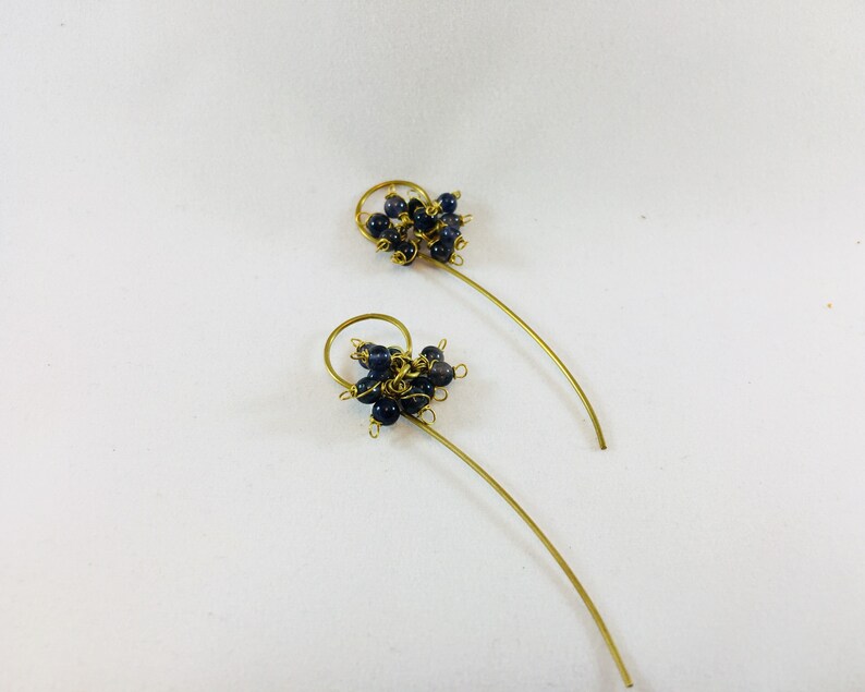 Beaded hooked earrings