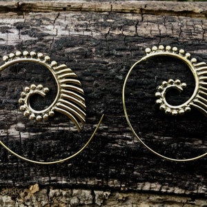 Boho Spiral Earrings Grape Spiral Silver SPECIAL OFFER 15 /% DISCOUNT