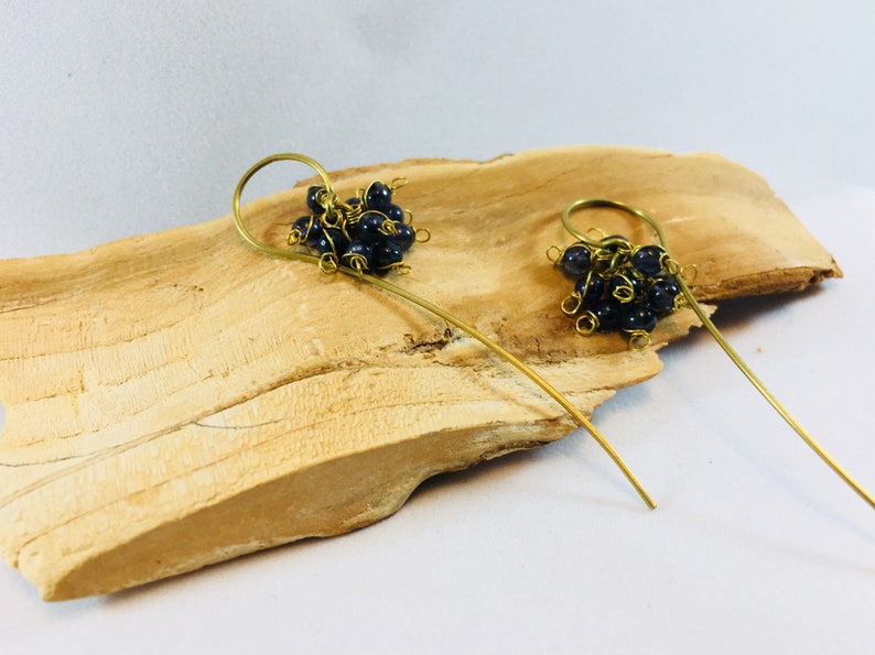 Beaded hooked earrings