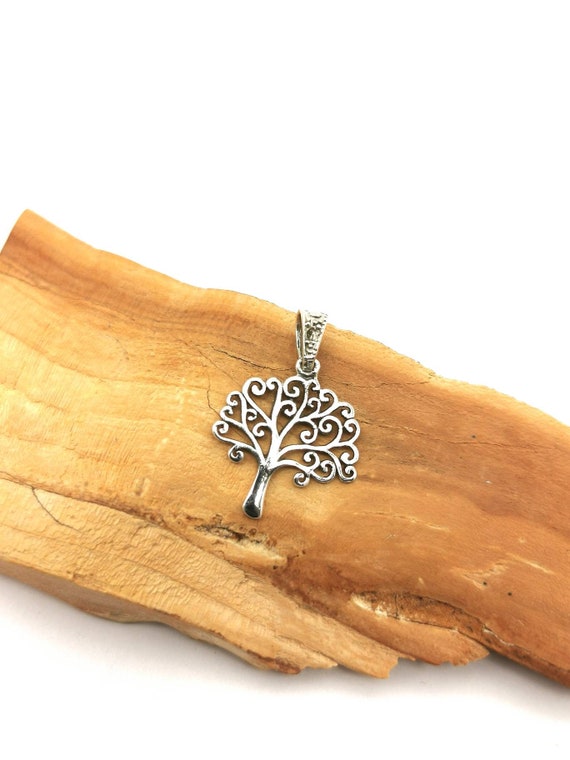 Tree of Life Pendant 925 Silver, Yggdrasil Pendant, Tree Pendant Silver, Mystic Tree Pendant