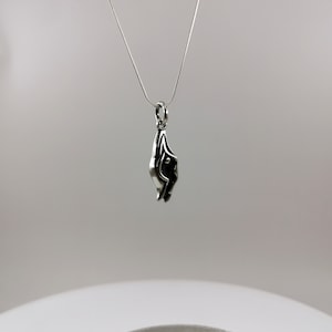 Collana con ciondolo Vulva in argento 925, ciondolo Yoni