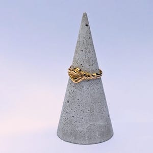 Vulva Ring GOLD plated 925 Silver, Yoni Ring
