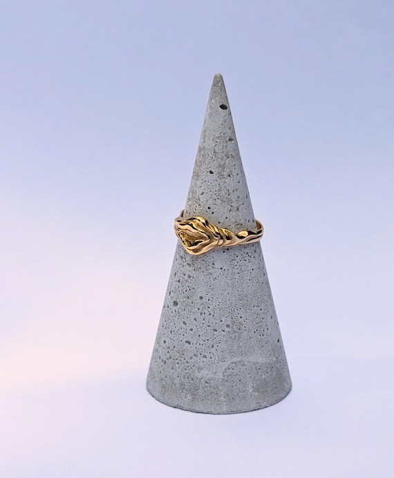 Vulva Ring GOLD plated 925 Silver, Yoni Ring