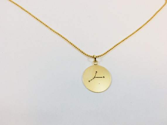 Star constellation necklace Cancer