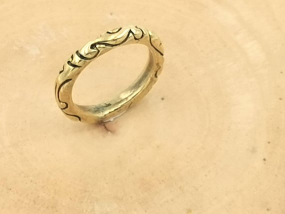 Golden Tribal Men Ring