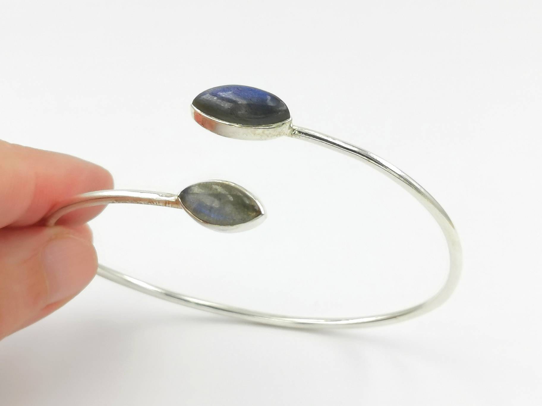 Labradorite silver deals bracelet
