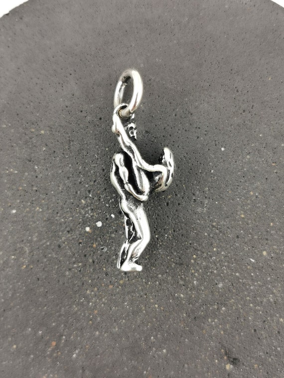 Tantra Pendant 925 Silver, Kamasutra Pendant, Butterfly Sex Position Necklace