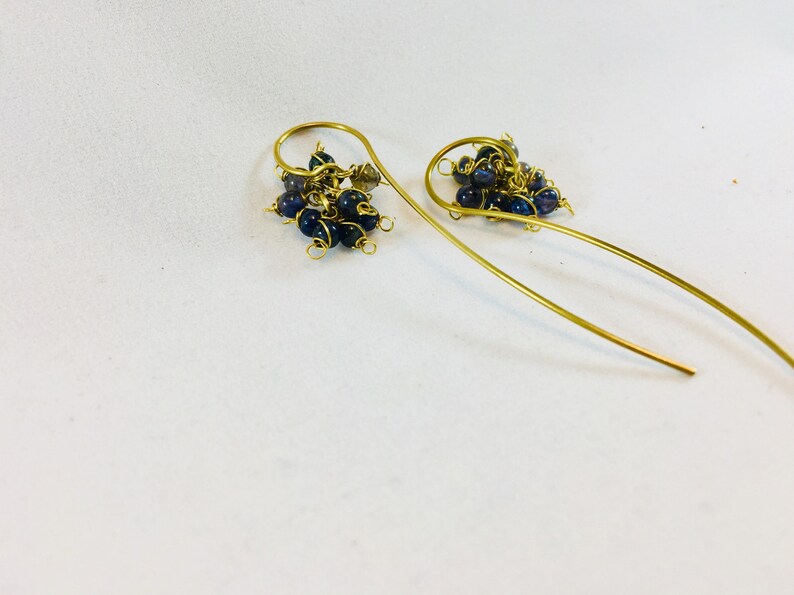 Beaded hooked earrings