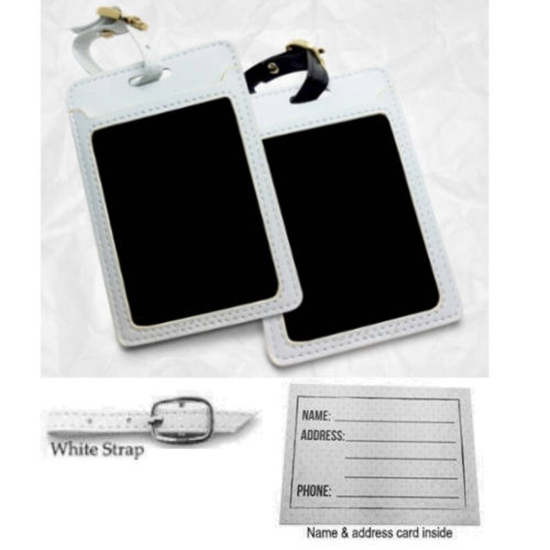 Personalised PU Leather Luggage Tag Travel Tag Bag Tag Etsy