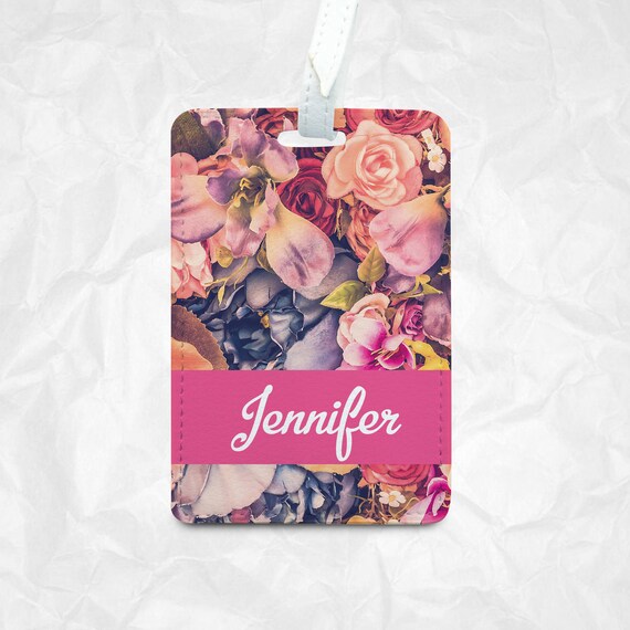 Personalised PU Leather Luggage Tag Travel Tag Bag Tag Etsy