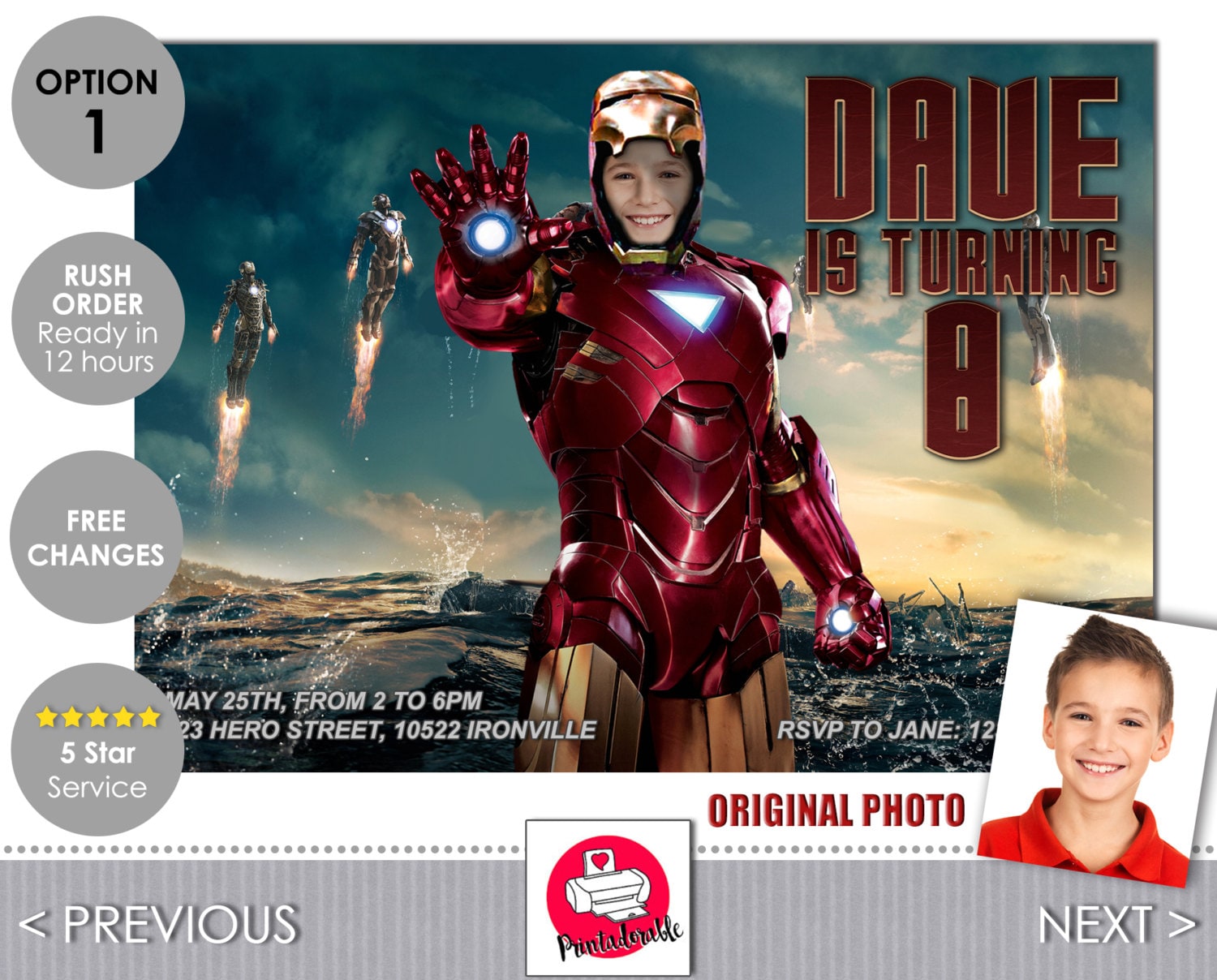 Iron Man Invite Iron Man Avengers Invitation Avengers Invite