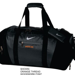 nike duffel bag customized