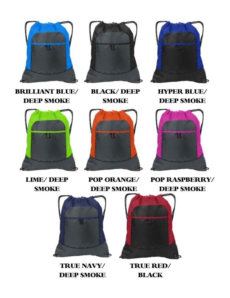 Personalized Cinch Bag Embroidered Drawstring Bag Etsy