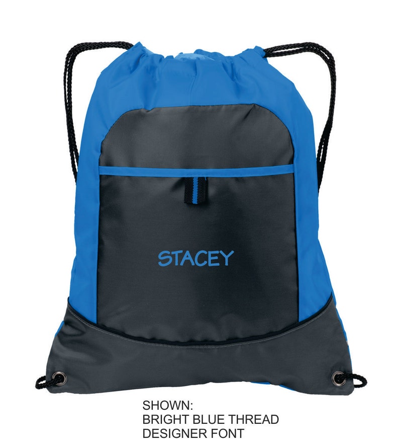 Personalized Cinch Bag Embroidered Drawstring Bag Etsy