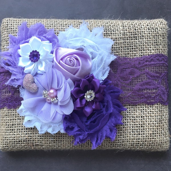 Purple Headband - Purple Lace Headband - Girls Headband - Infant Headband - Baby Headband - Headband Prop - Photo Prop