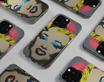 Mulher de arte colorida vintage - capa de telefone