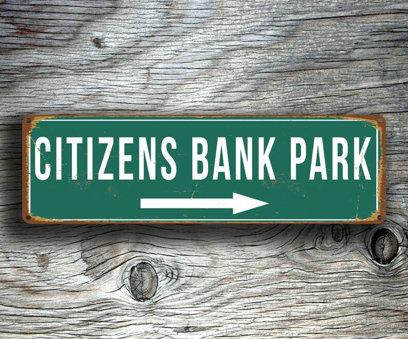 CITIZENS BANK PARK Sign Vintage style Citizens Bank Park ...