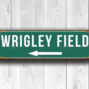 WRIGLEY FIELD SIGN, Wrigley Field Stadium, Wrigley Field, Baseball Stadium, Chicago Cubs, Baseball Signs, baseball Gifts, Cubs Sign, Cubs