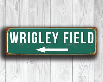 WRIGLEY FIELD SIGN, Wrigley Field Stadium, Wrigley Field, Baseball Stadium, Chicago Cubs, Baseball Signs, baseball Gifts, Cubs Sign, Cubs