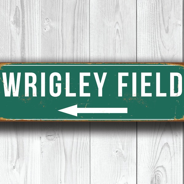 Wrigley Field Sign: Vintage Style Chicago Cubs Decor