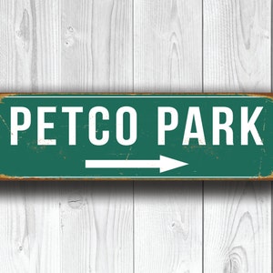 PETCO PARK SIGN, Vintage style Petco Park Sign, Home of San Diego Padres, Baseball Signs, Padres Baseball Gift, Padres, San Diego Padres