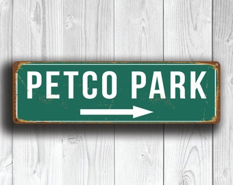 PETCO PARK SIGN, Vintage style Petco Park Sign, Home of San Diego Padres, Baseball Signs, Padres Baseball Gift, Padres, San Diego Padres