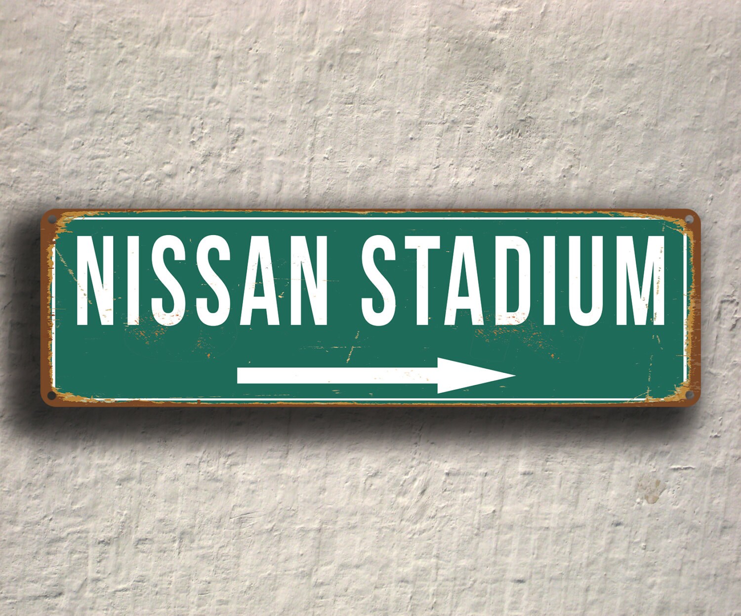 NISSAN STADIUM Sign Vintage Style Nissan Stadium Sign Nissan Etsy