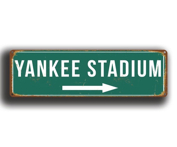 Vintage Style Yankee Stadium Sign: New York Baseball Gift - Etsy