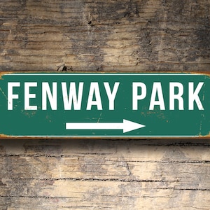 FENWAY PARK SIGN, Vintage style Fenway Park Signs, Fenway Park Signs, Boston Red Sox, Baseball Signs, baseball Gifts, Fenway, Red Sox Signs image 4