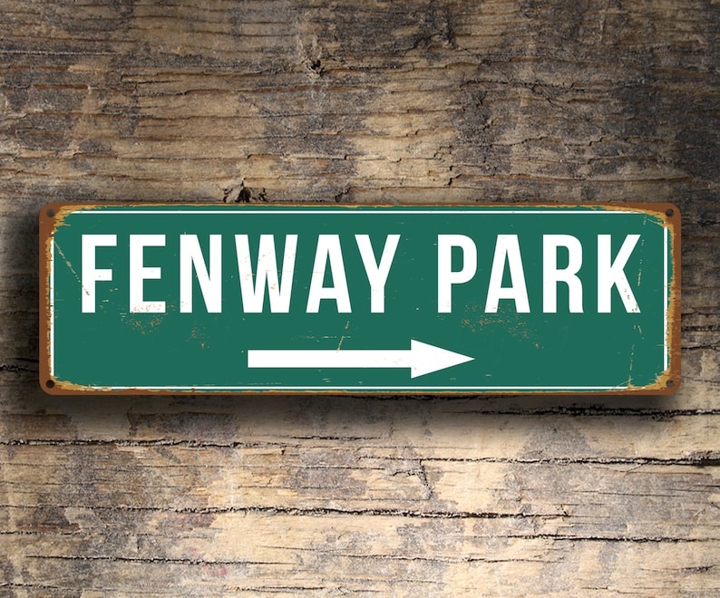 FENWAY PARK SIGN, Vintage style Fenway Park Signs, Fenway Park Signs, Boston Red Sox, Baseball Signs, baseball Gifts, Fenway, Red Sox Signs image 4