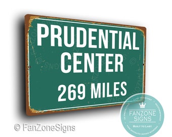 Personalized Prudential Center Distance Sign: New Jersey Devils Hockey