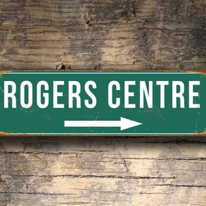 PANNEAU ROGERS CENTER, panneau du stade Rogers Center de style vintage, domicile des Blue Jays de Toronto, panneaux de baseball, Blue Jays, Blue Jays de Toronto