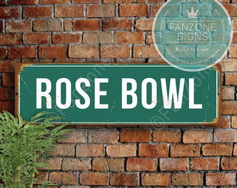 ROSE Bowl Sign, Rose Bowl Souvenir, UCLA Gifts, Vintage style Rose Bowl Sign, Football Stadium Signs, Rose Bowl, UCLA Bruins