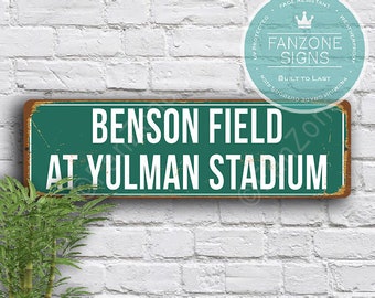 Benson Field at Yulman Stadium Sign, Tulane Green Wave Souvenir, Yulman Stadium Sign,Tulane Green Wave, Benson Field at Yulman Stadium