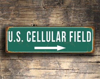 US Cellular Field Sign, Vintage style US Cellular Field Sign, Home of Chicago White Sox, Baseball Signs, Chicago baseball, Chicago White Sox