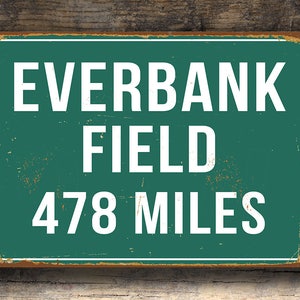 Personalisiertes Everbank Field Distanz Zeichen: Jaguars Dekor