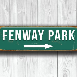 FENWAY PARK SIGN, Vintage style Fenway Park Signs, Fenway Park Signs, Boston Red Sox, Baseball Signs, baseball Gifts, Fenway, Red Sox Signs image 1