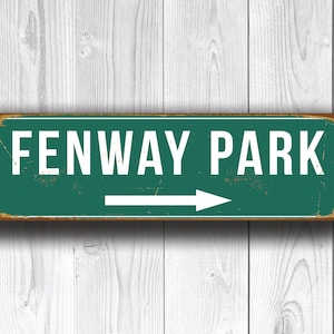 FENWAY PARK SIGN, Vintage style Fenway Park Signs, Fenway Park Signs, Boston Red Sox, Baseball Signs, baseball Gifts, Fenway, Red Sox Signs
