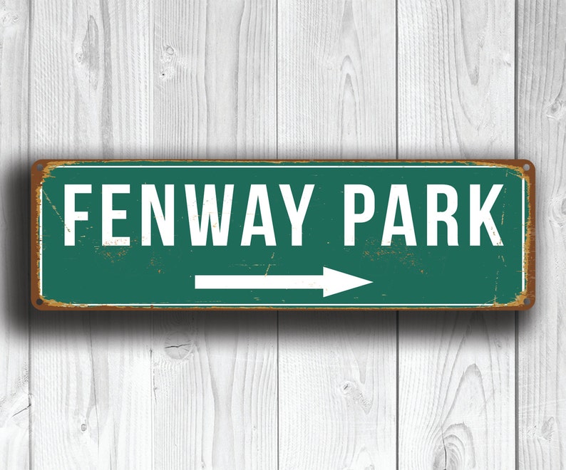 FENWAY PARK SIGN, Vintage style Fenway Park Signs, Fenway Park Signs, Boston Red Sox, Baseball Signs, baseball Gifts, Fenway, Red Sox Signs image 1