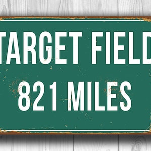 PERSONALIZED TARGET FIELD Distance Sign, Target Field Stadium, Target Field Miles, Personalized Minnesota Twins Gift, Minnesota Twins, Miles