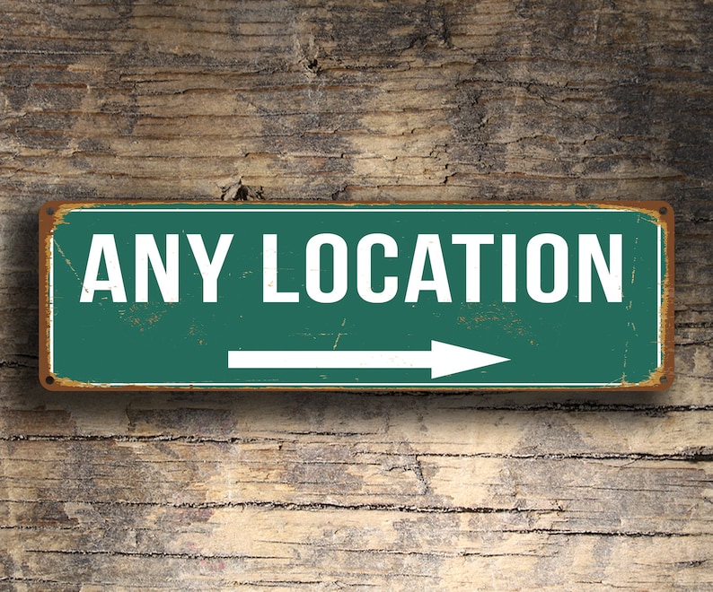 CUSTOM STREET SIGN. Your Text Here Street Signs Custom Etsy