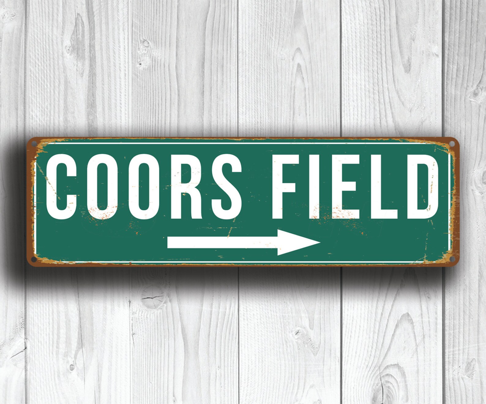 COORS FIELD SIGN Vintage Style Coors Field Sign Coors Field Etsy
