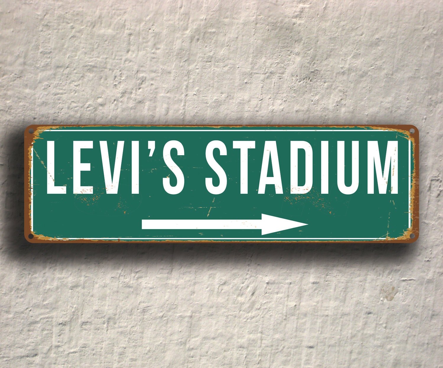 Levi's Stadium Vintage Style Sign: San Francisco 49ers Football