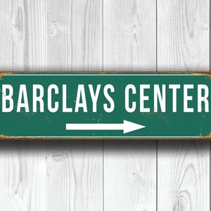 BARCLAYS CENTER Sign, Barclays Center Sign, Brooklyn Nets Gifts, Barclays Center Stadium Sign, Barclays Center, Home of the Brooklyn Nets,