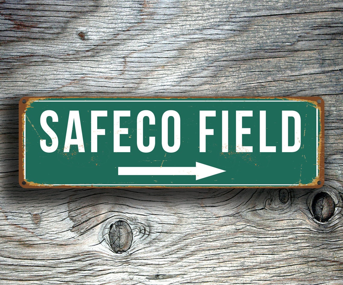 SAFECO FIELD SIGN Vintage Style Safeco Field Sign Safeco Etsy