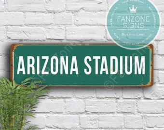 ARIZONA STADIUM Sign, Wildcats Souvenir, Vintage style Arizona Stadium Sign, Arizona Wildcats, Arizona Wildcats Gift, Arizona Stadium Sign