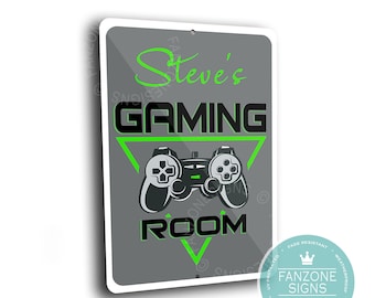 Custom Gaming Room Sign: Personalized Gamer Decor